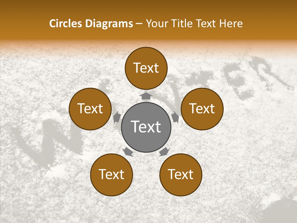 Driving White Inscription PowerPoint Template