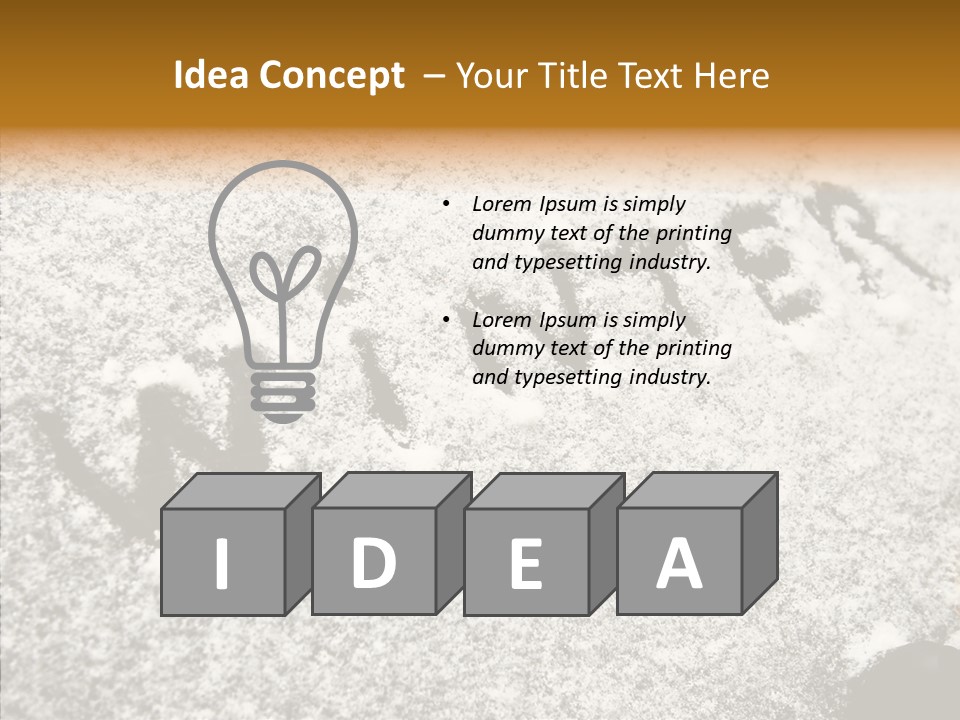 Driving White Inscription PowerPoint Template