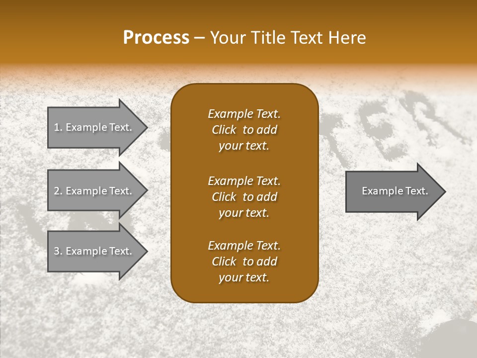 Driving White Inscription PowerPoint Template