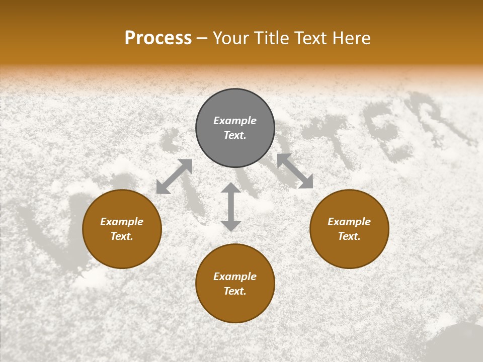 Driving White Inscription PowerPoint Template