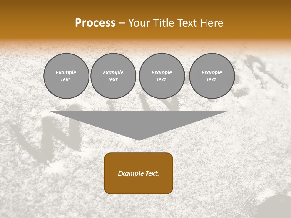Driving White Inscription PowerPoint Template
