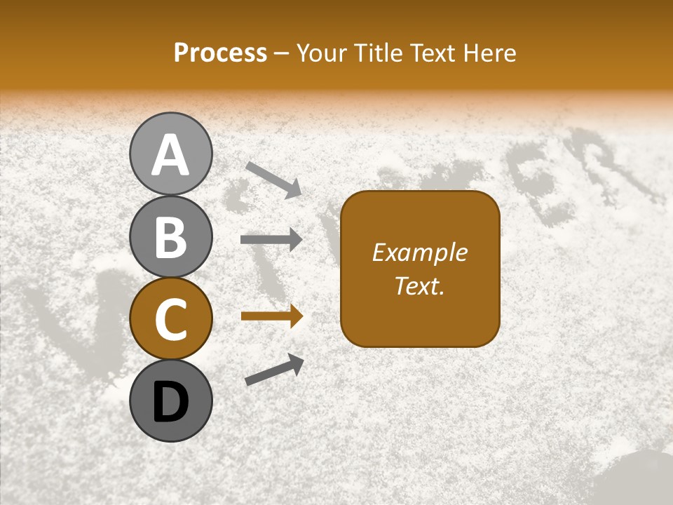 Driving White Inscription PowerPoint Template