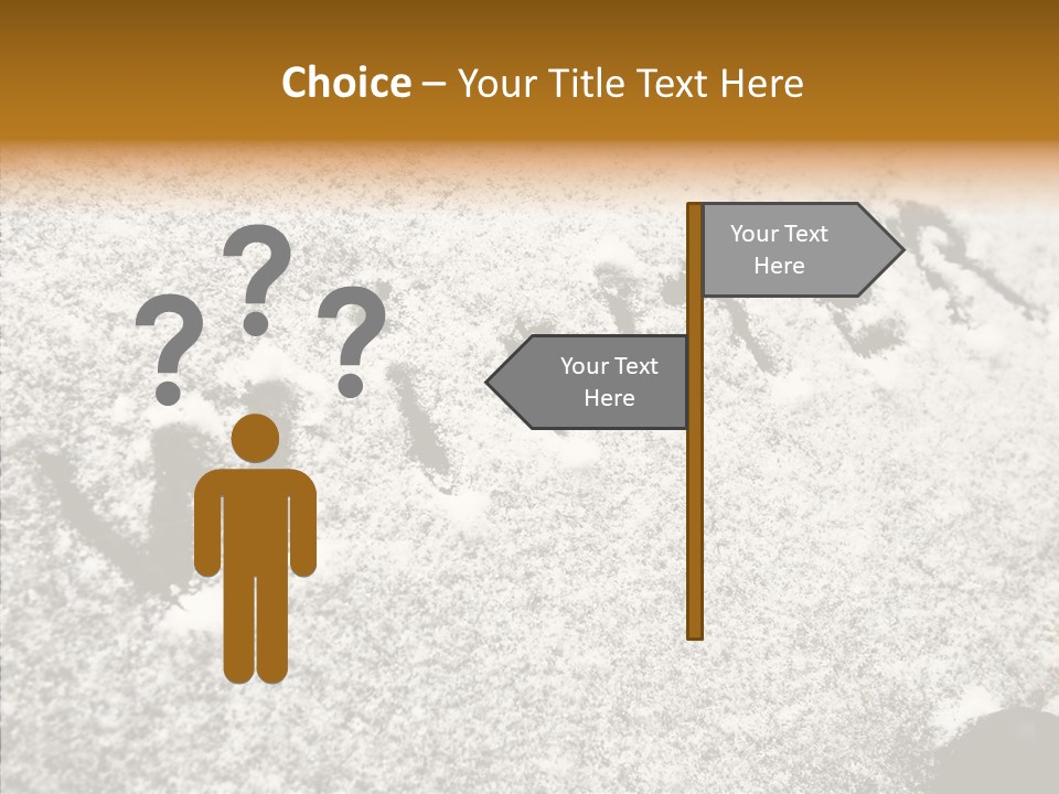 Driving White Inscription PowerPoint Template