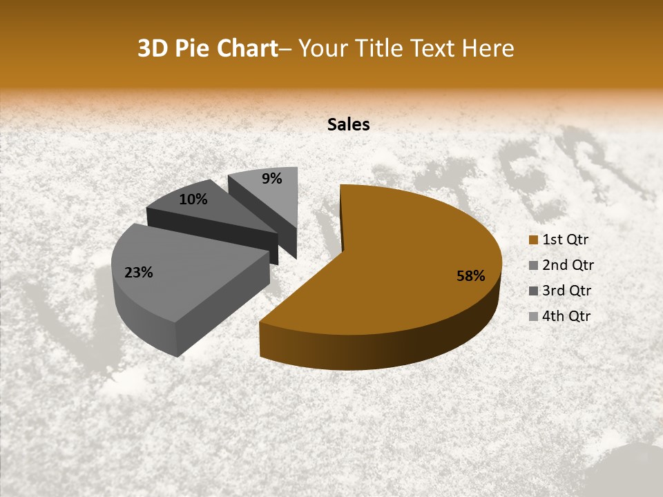 Driving White Inscription PowerPoint Template