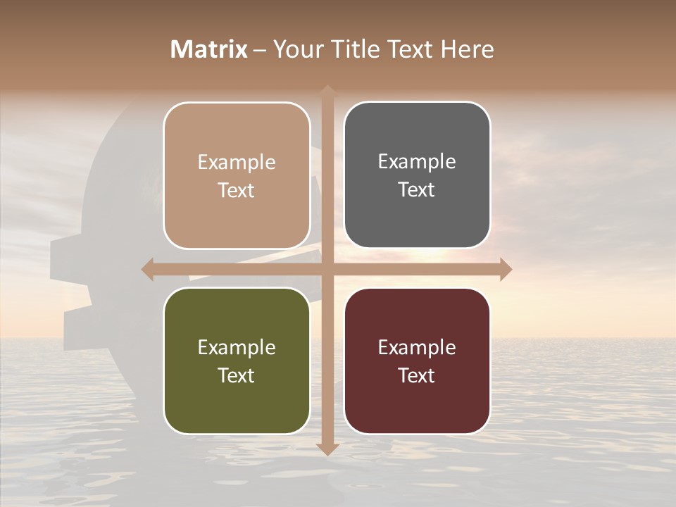 Blue Underwater Sea PowerPoint Template