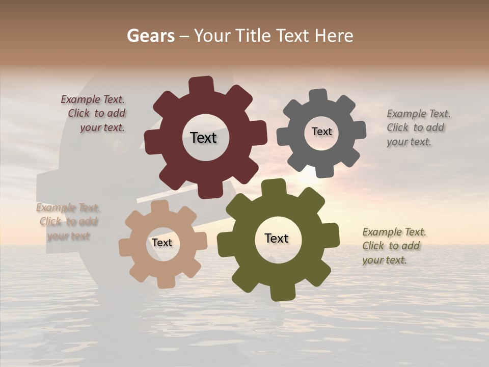 Blue Underwater Sea PowerPoint Template