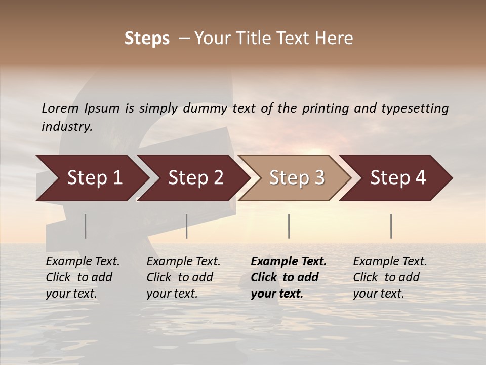 Blue Underwater Sea PowerPoint Template