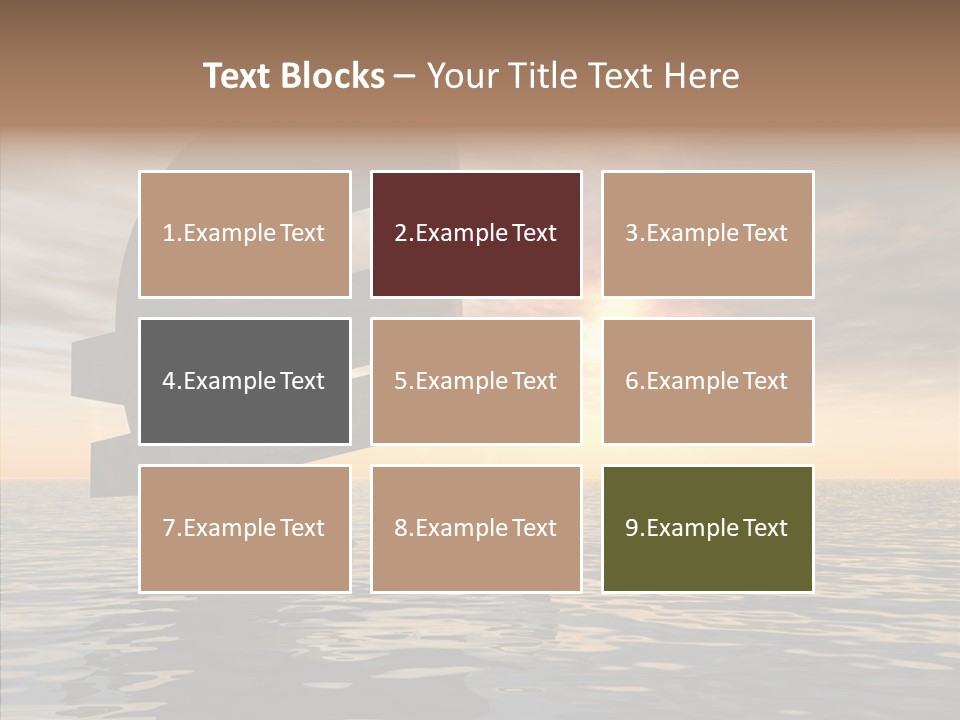 Blue Underwater Sea PowerPoint Template