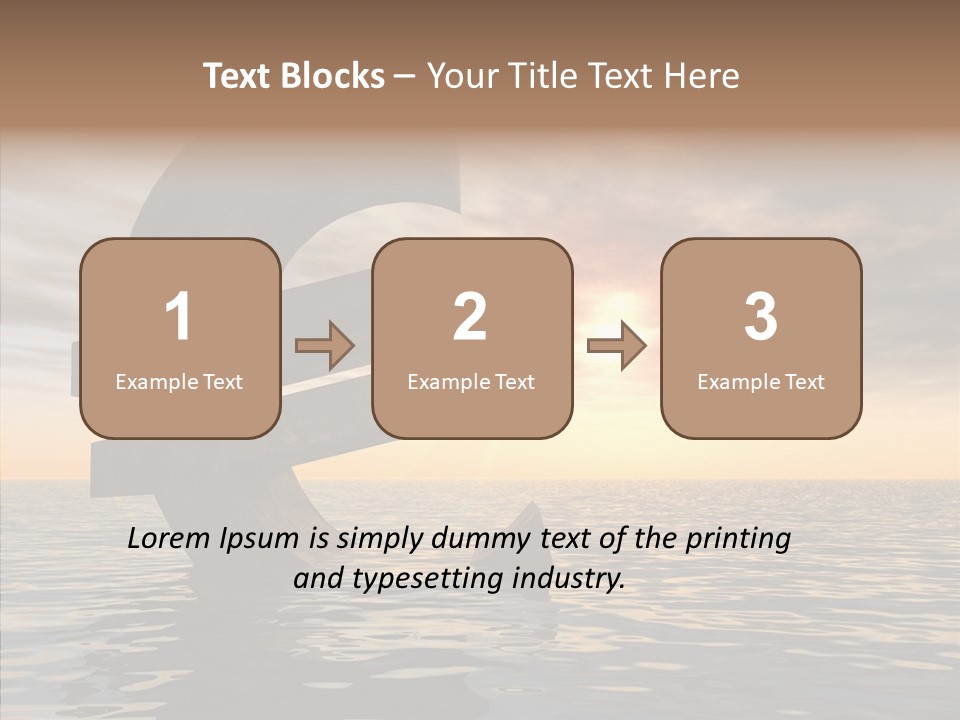 Blue Underwater Sea PowerPoint Template