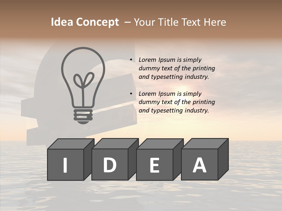 Blue Underwater Sea PowerPoint Template