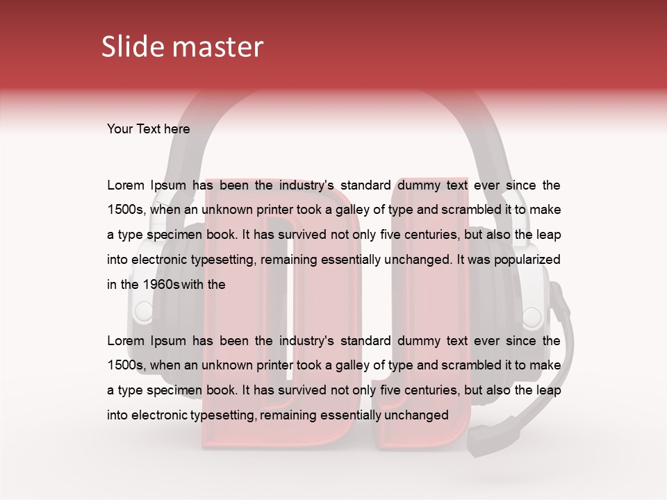 White Front Jokey PowerPoint Template