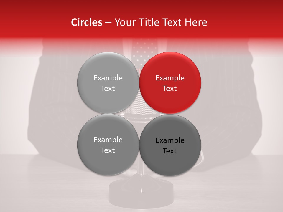 Broadcasting Tie Audio PowerPoint Template