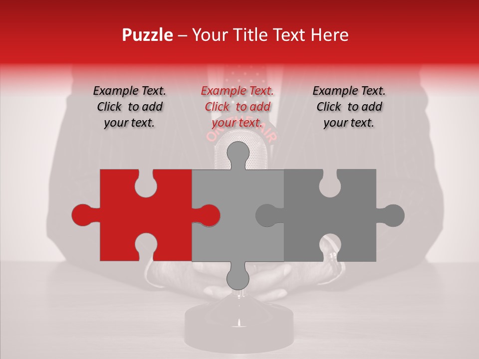 Broadcasting Tie Audio PowerPoint Template