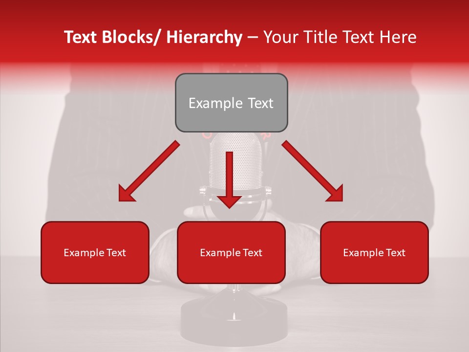 Broadcasting Tie Audio PowerPoint Template