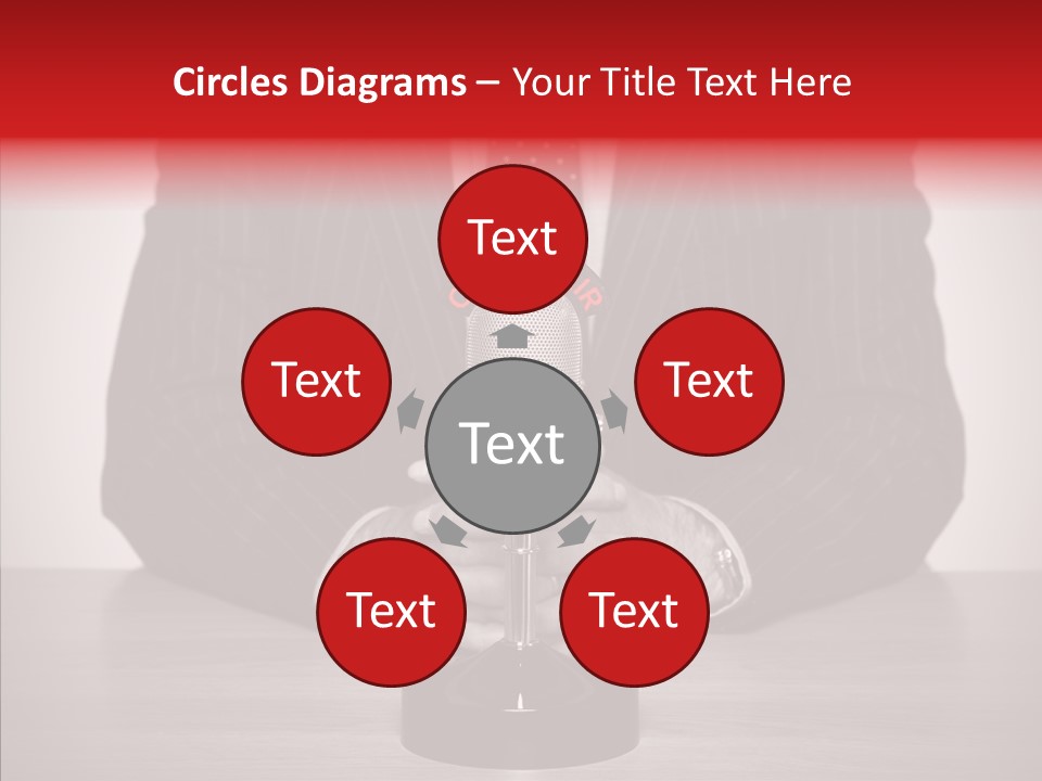 Broadcasting Tie Audio PowerPoint Template