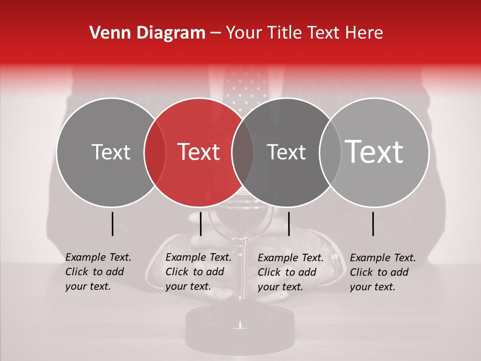 Broadcasting Tie Audio PowerPoint Template
