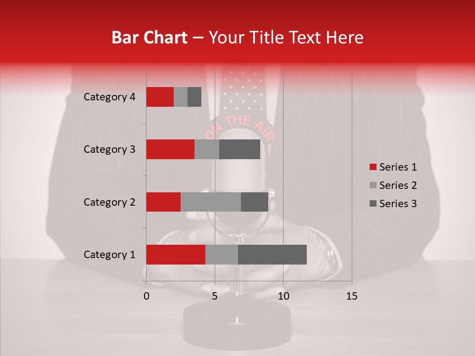 Broadcasting Tie Audio PowerPoint Template