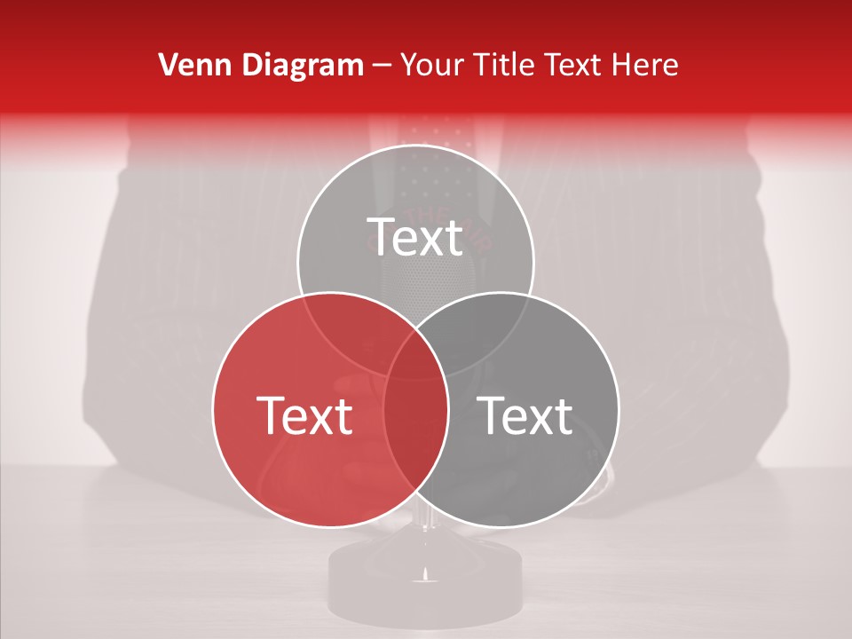 Broadcasting Tie Audio PowerPoint Template