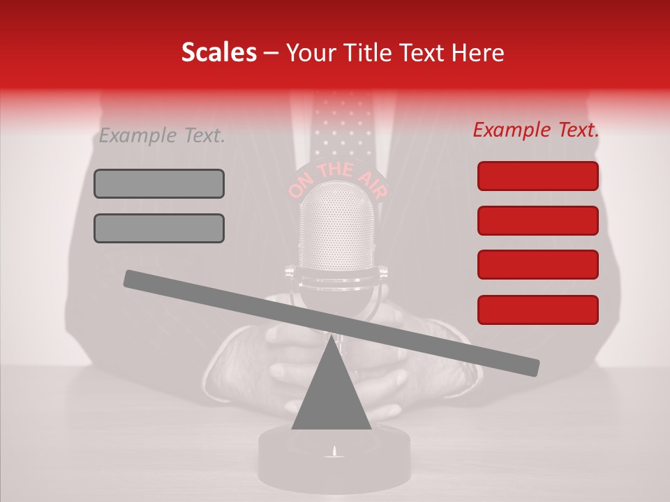 Broadcasting Tie Audio PowerPoint Template