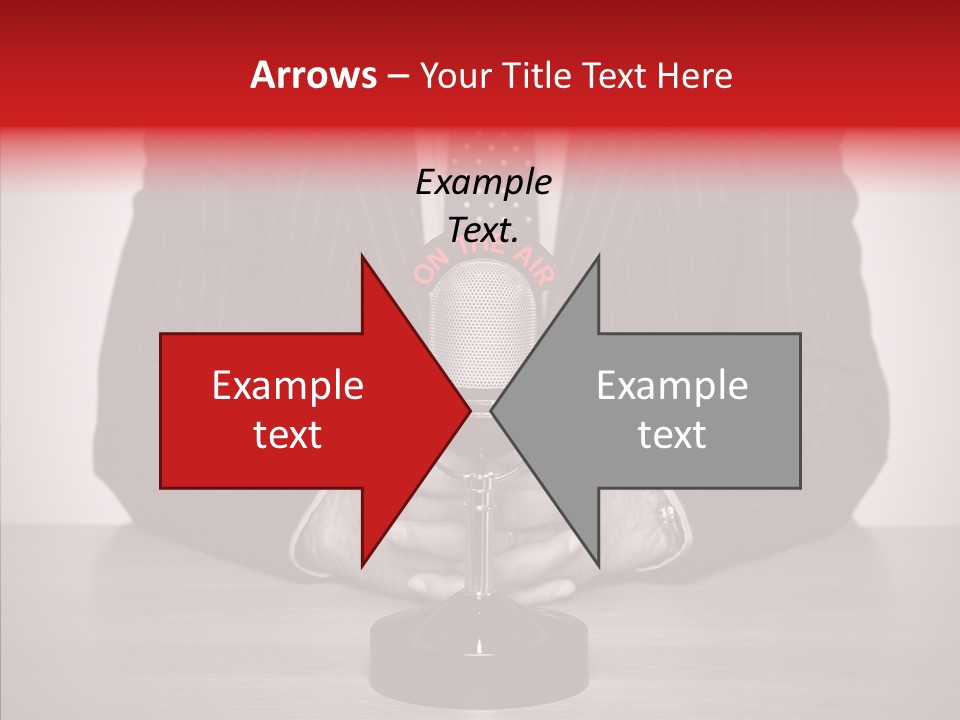 Broadcasting Tie Audio PowerPoint Template