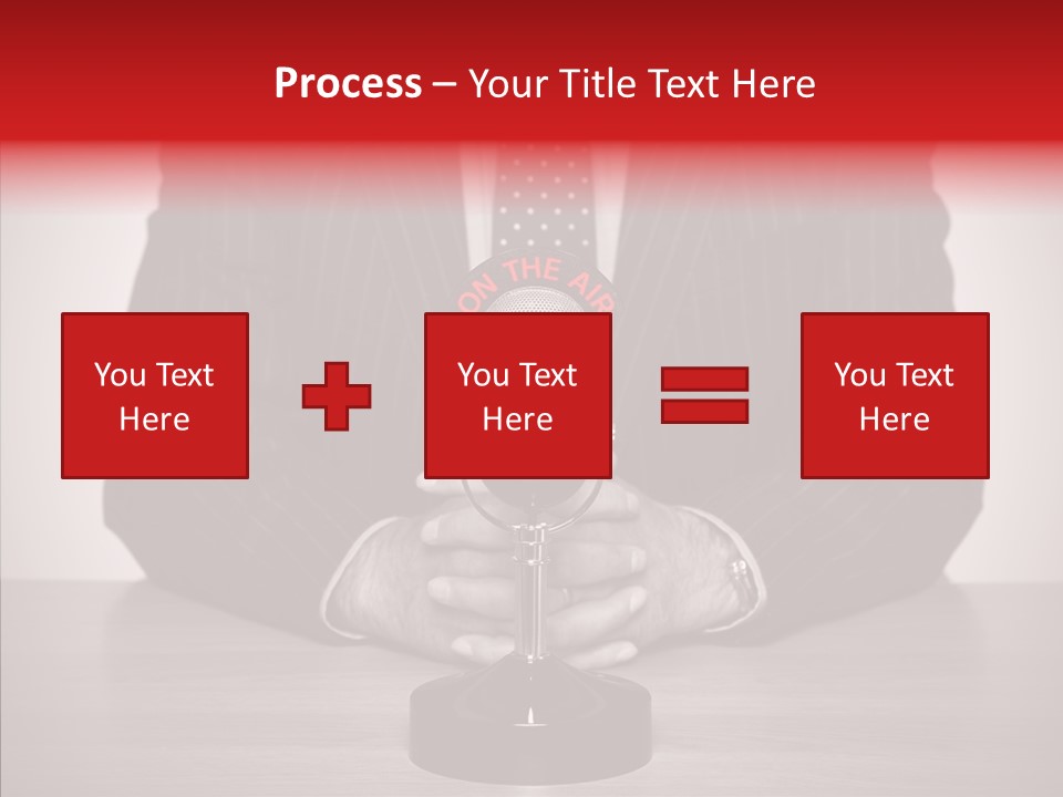 Broadcasting Tie Audio PowerPoint Template