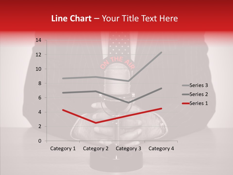 Broadcasting Tie Audio PowerPoint Template