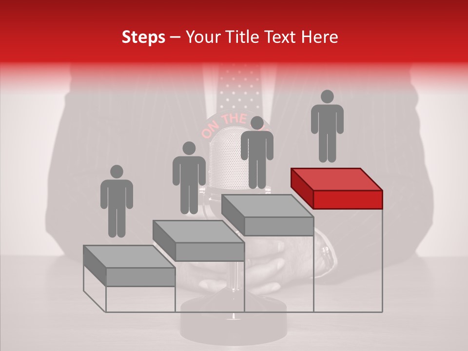 Broadcasting Tie Audio PowerPoint Template