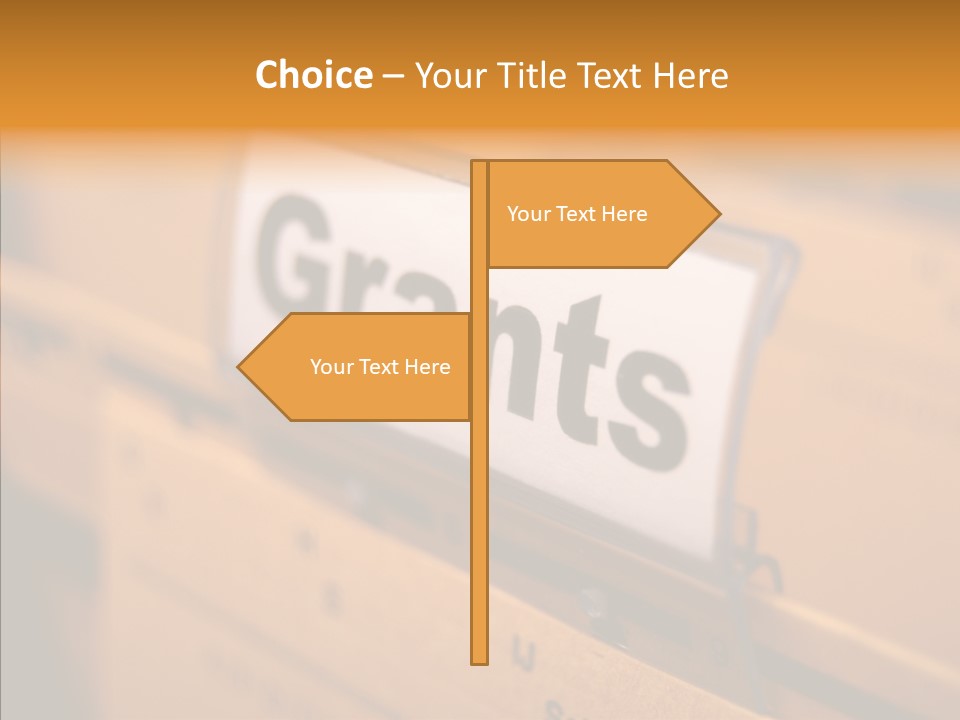 Grant File Paper PowerPoint Template