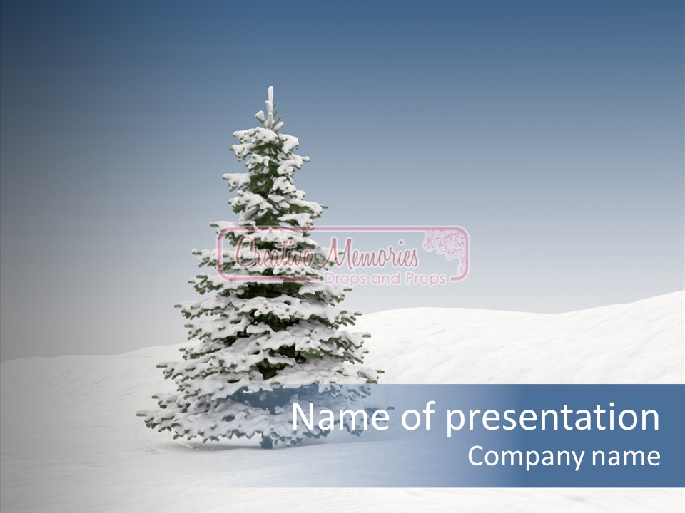 Freeze Beautiful Xmas PowerPoint Template