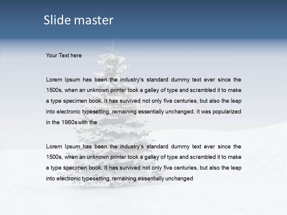 Freeze Beautiful Xmas PowerPoint Template