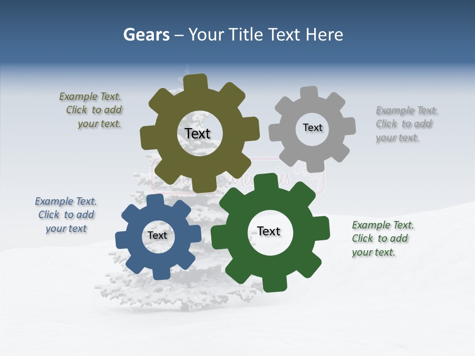 Freeze Beautiful Xmas PowerPoint Template