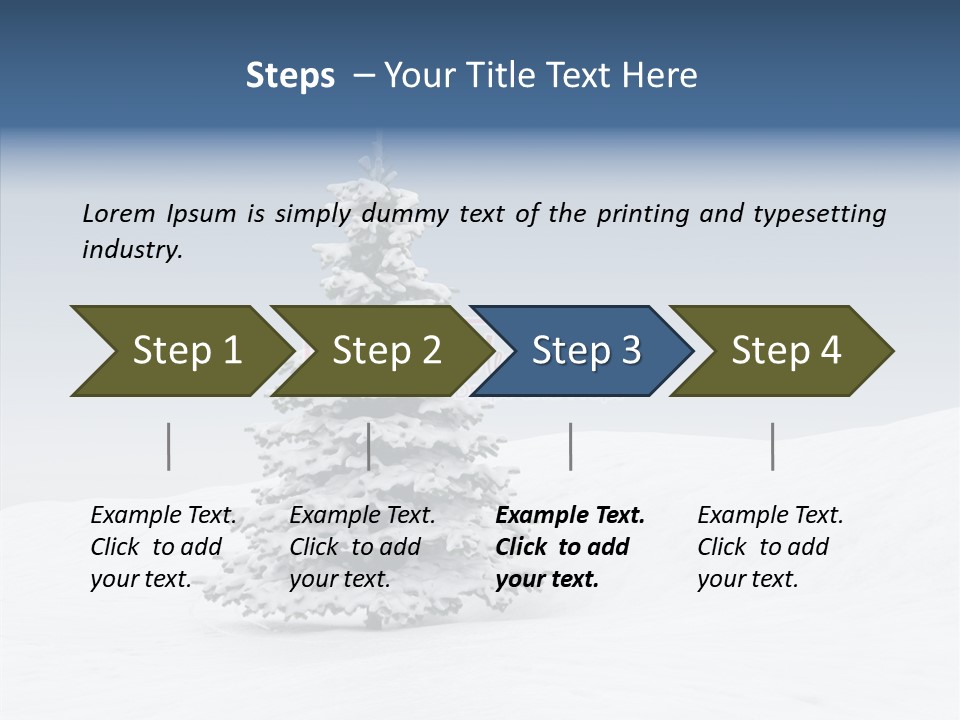 Freeze Beautiful Xmas PowerPoint Template