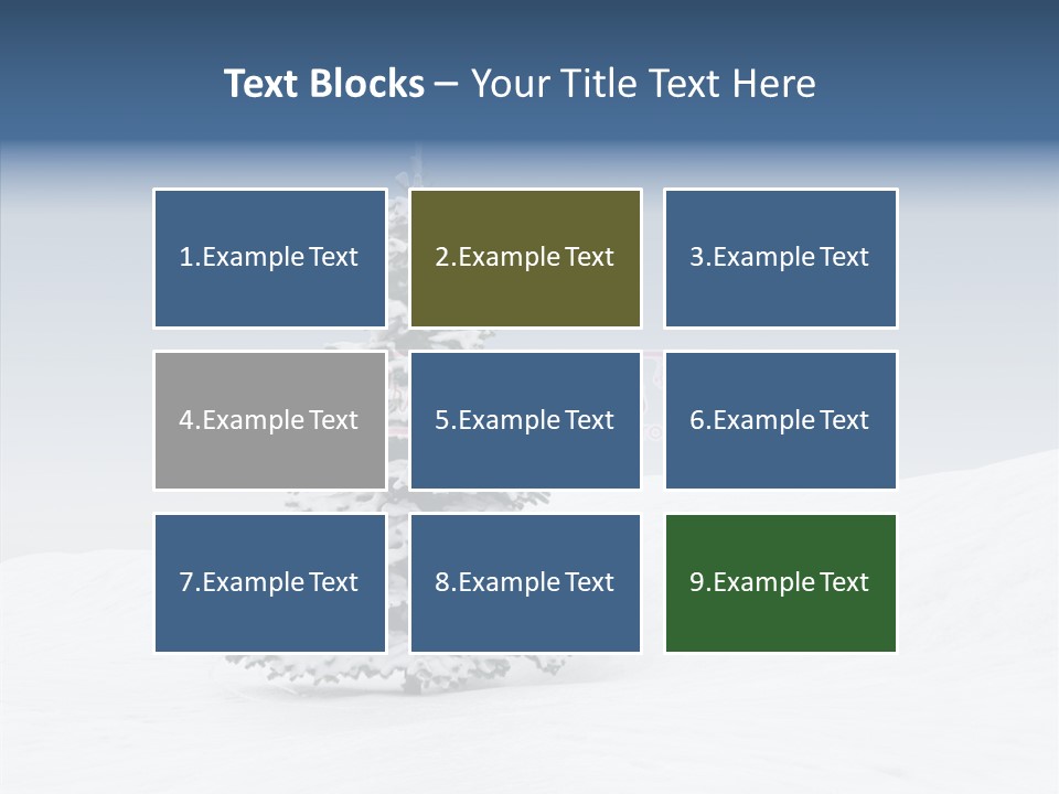 Freeze Beautiful Xmas PowerPoint Template