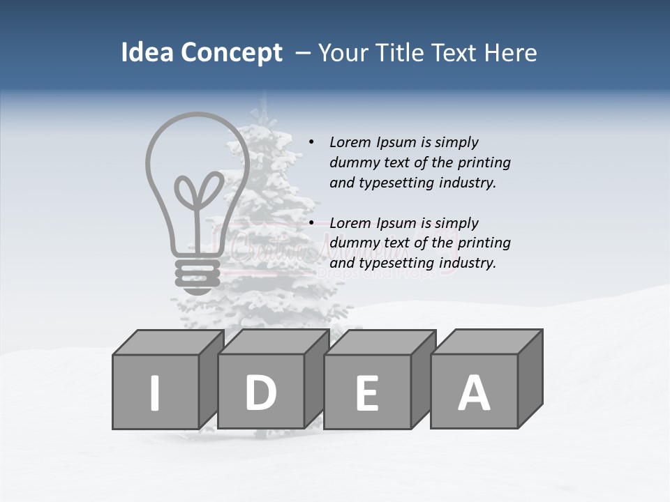 Freeze Beautiful Xmas PowerPoint Template