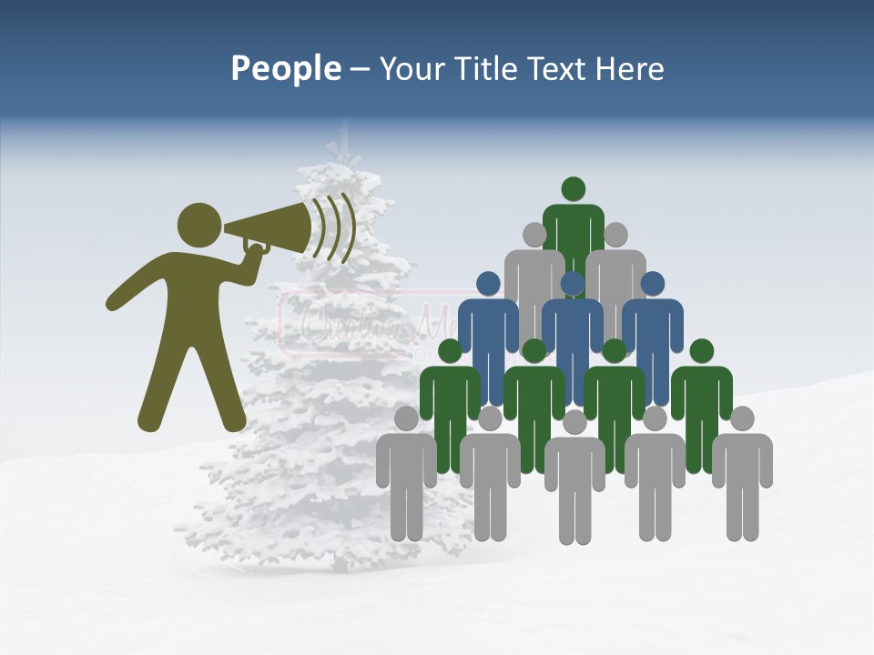 Freeze Beautiful Xmas PowerPoint Template