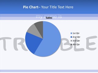 White Trouble Concept PowerPoint Template