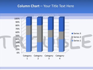 White Trouble Concept PowerPoint Template