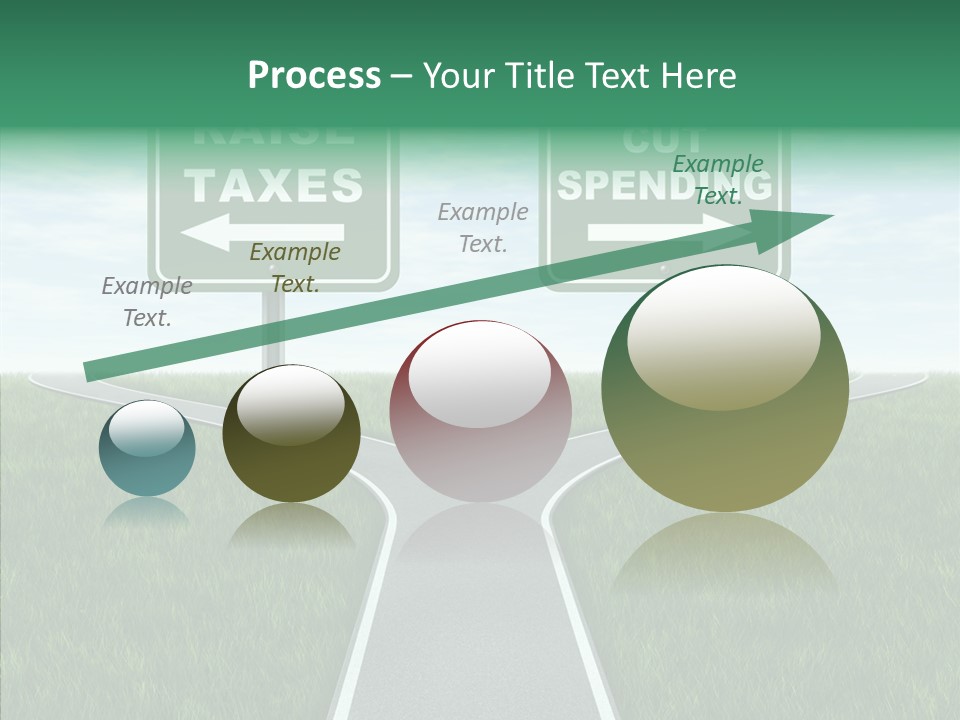 Road Highway Sign Strike An Accord PowerPoint Template