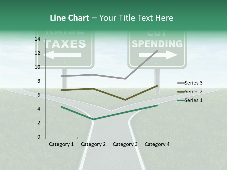 Road Highway Sign Strike An Accord PowerPoint Template