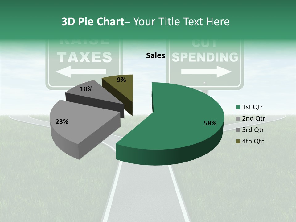 Road Highway Sign Strike An Accord PowerPoint Template