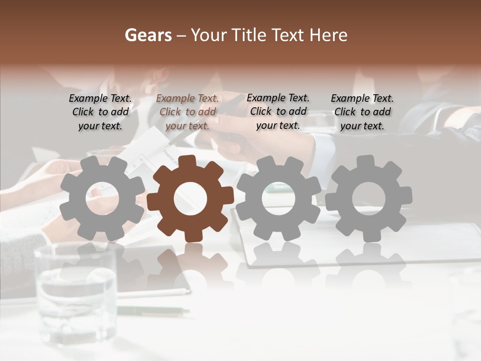 Communicate Meeting Teamwork PowerPoint Template