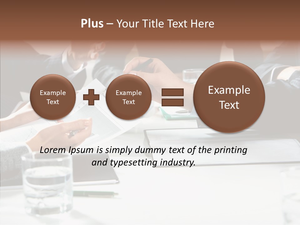 Communicate Meeting Teamwork PowerPoint Template
