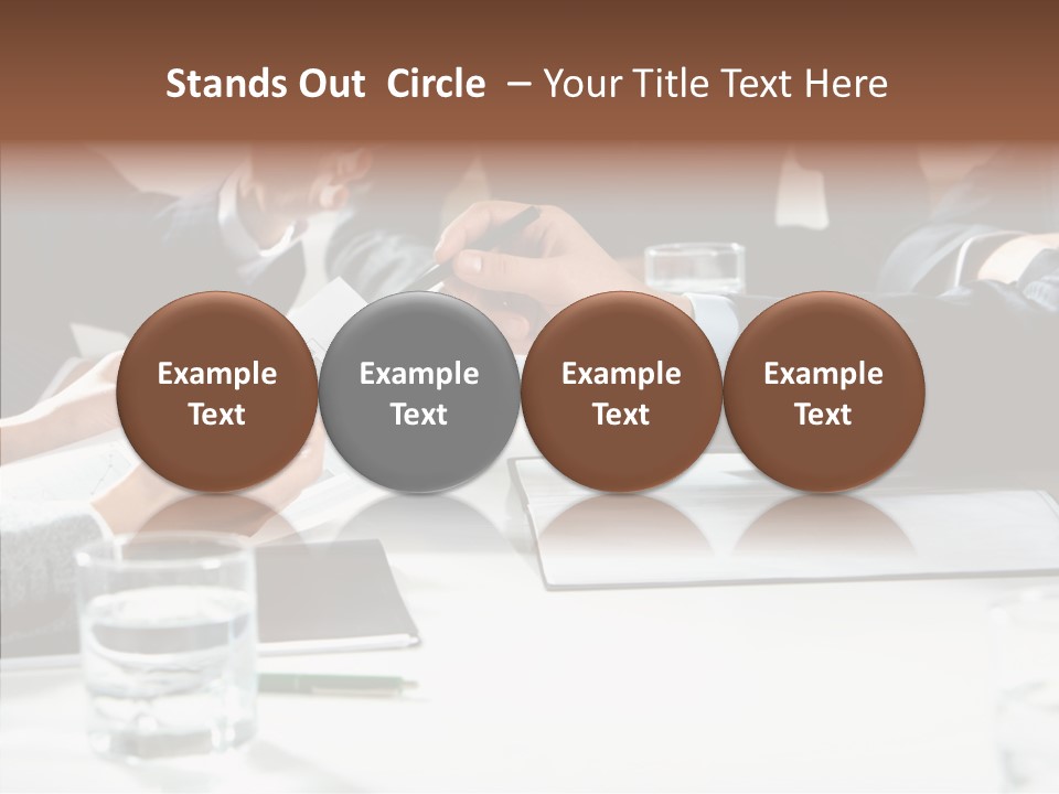 Communicate Meeting Teamwork PowerPoint Template