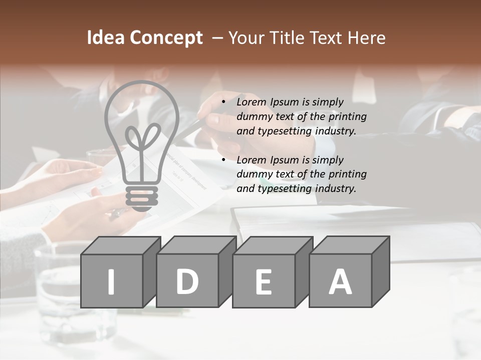 Communicate Meeting Teamwork PowerPoint Template