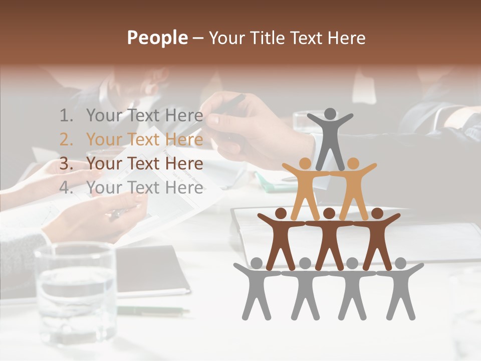 Communicate Meeting Teamwork PowerPoint Template