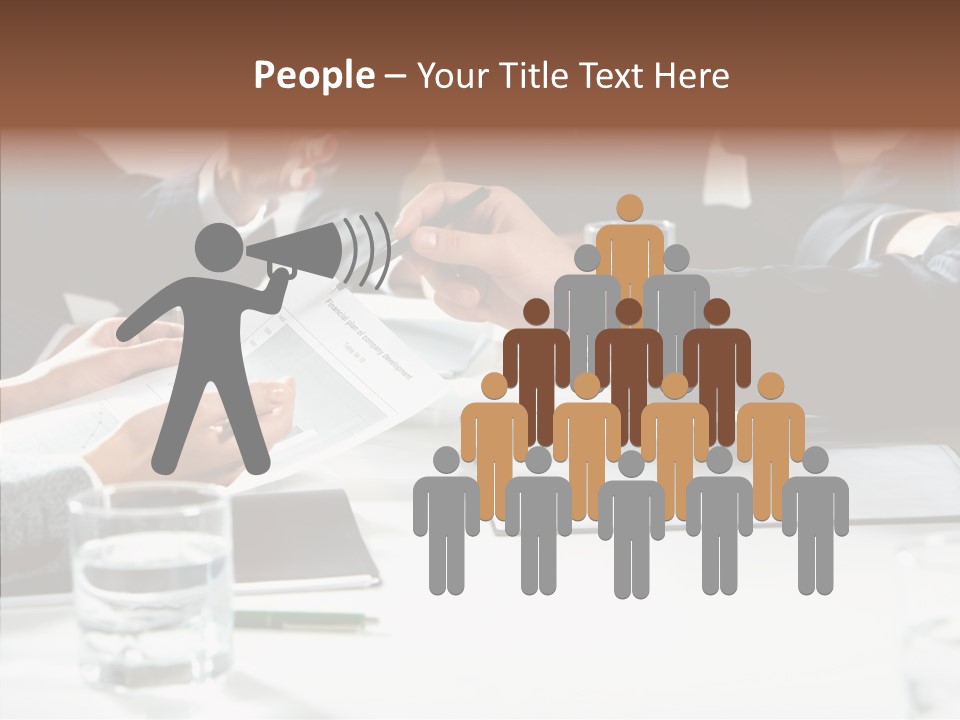 Communicate Meeting Teamwork PowerPoint Template
