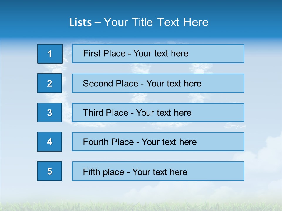 Nobody Meadow Green PowerPoint Template