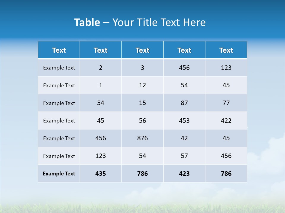 Nobody Meadow Green PowerPoint Template