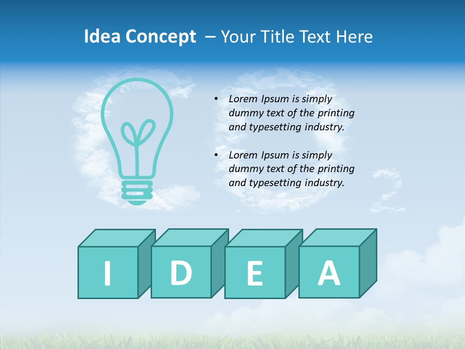 Nobody Meadow Green PowerPoint Template