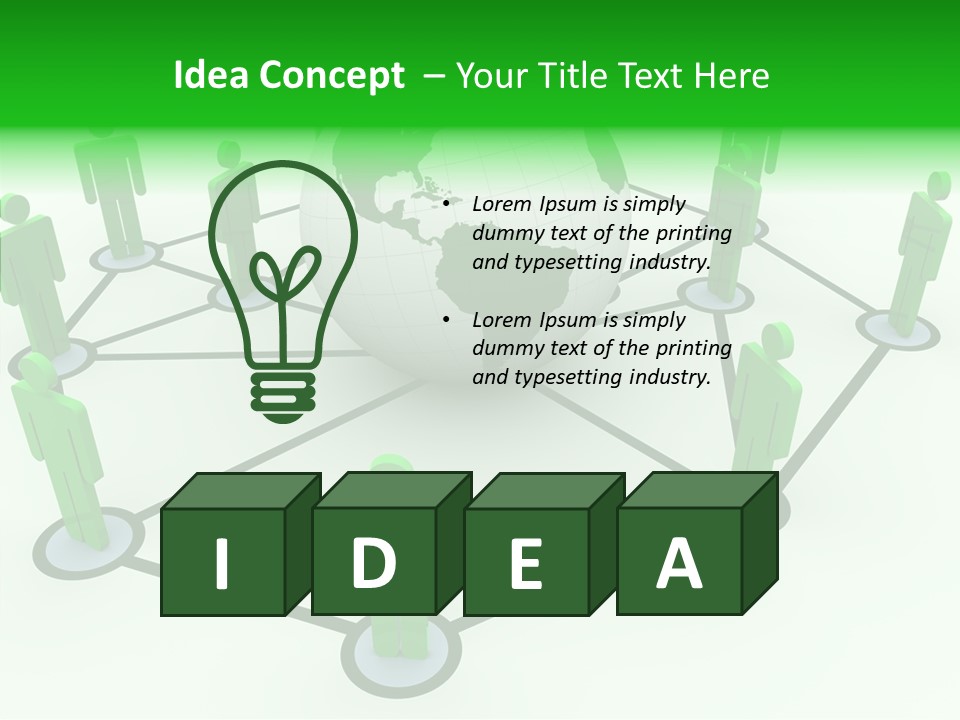 Idea Society Strategy PowerPoint Template